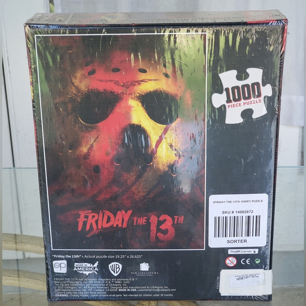 New Friday The 13th Jason Voorhees Mask 1,000 Piece Puzzle - Picture 5 of 7